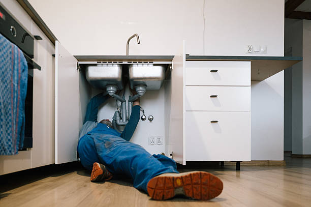 Professional Drain Cleaning technician working in Rootstown, OH